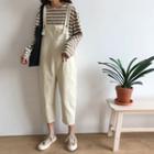 Cropped Dungaree Jeans