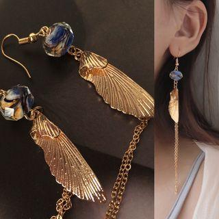 Wings & Stone Dangle Earring