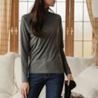 Set Of 2: Turtle-neck Napped Top