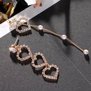Heart Non Matching Earring