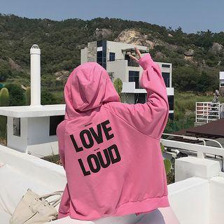 Print Loose-fit Hooded Jacket