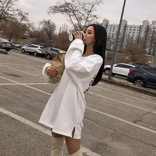 Pullover Mini Dress With Belt