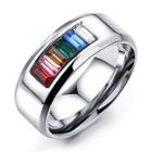 Faux Gemstone Rainbow Ring