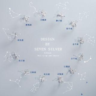 Zodiac Sterling Silver Earring