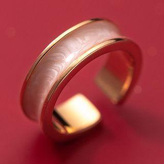 Open Ring 1 Pc - S925 Silver - Gold - One Size