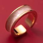 Open Ring 1 Pc - S925 Silver - Gold - One Size