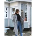 Doubled-breasted Hand Made Wool Blend Coat