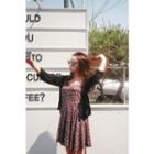 V-neck Button-front Cardigan