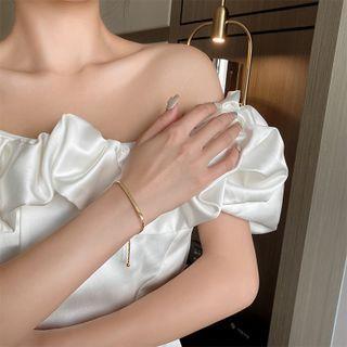 English Lettering Bangle Gold - One Size