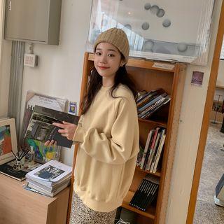 Raglan-sleeve Fleece Lined Sweatshirt