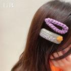Set Of 2: Knit Hair Clip (assorted Designs)