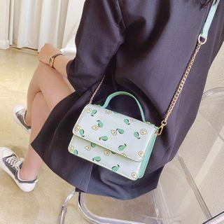 Mini Avocado Print Crossbody Bag