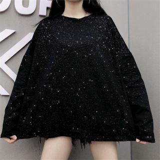 Long Sleeve Glittering T-shirt