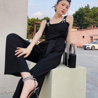 Sleeveless Bow Jumpsuit