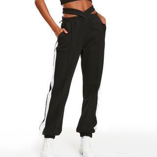 Crisscross Wide Leg Sweatpants