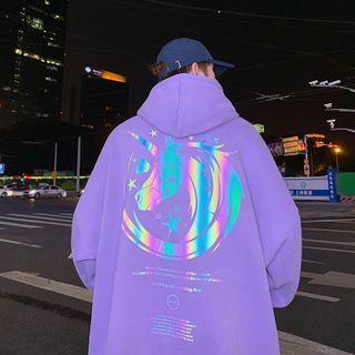 Reflective Print Hoodie