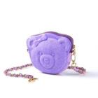 Bow Bear 3d Handbag Purple - One Size