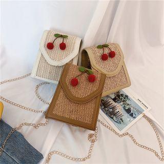 Cherry Accent Mini Crossbody Bag