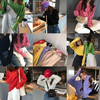 Plain Oversize Long Sleeves T-shirt