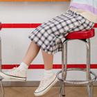 Plaid Straight-cut Skirt