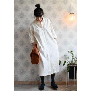 Boxy-fit Long Cotton Shirtdress