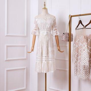 Off-shoulder Cutout Dress