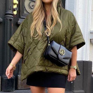 Elbow-sleeve Half-zip Jacket