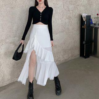 Cropped Cardigan / A-line Skirt