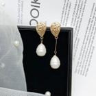 Non-matching Faux Pearl Drop Earring As Shown In Figure - One Size