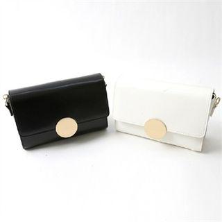 Metal-disc Flap Mini Shoulder Bag