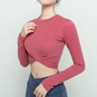 Cropped Quick Dry Long-sleeve T-shirt