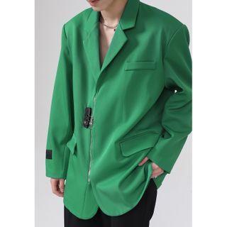 Shoulder Padded Lock Blazer