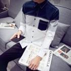 Color Block Long-sleeve Shirt