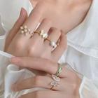 Butterfly / Faux Pearl / Alloy Open Ring (various Designs)