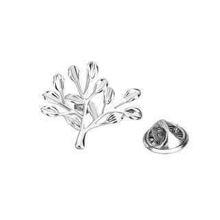 Fashion Elegant Tree Of Life Brooch Silver - One Size