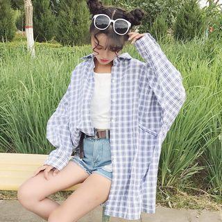 Check Oversized Shirt