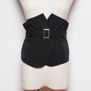 Sashed Corset Belt Black - One Size