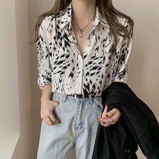 Patterned Shirt Pattern - Black & White - One Size