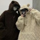 Half-zip Bear Ear Hoodie