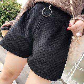 Quilted Wide Leg Pants