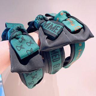 Rabbit / Bear / Lettering Bow Headband