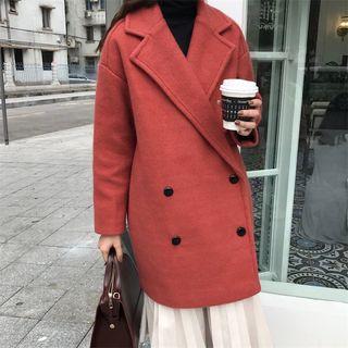 Loose-fit Lapel Woolen Jacket