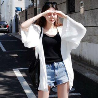 Open Front Chiffon Jacket