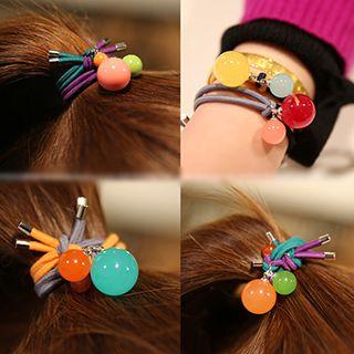 Bead Two-tone Hair Tie
