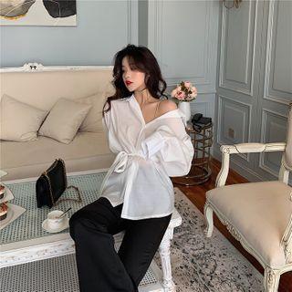 Sashed Plain Shirt