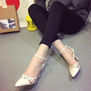 Strapped Pointy Pumps