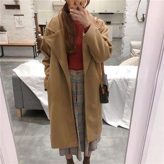 Single Buttoned Notch Lapel Coat