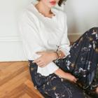 Fray-edge M Lange T-shirt