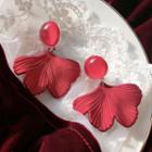 Resin Leaf Dangle Earring 1 Pair - Earring - Red - One Size