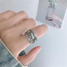 925 Sterling Silver Elephant Open Ring Elephant - Silver - One Size